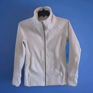 Lululemon Radiant ll Jacket in Heathered Ivory Sz 6